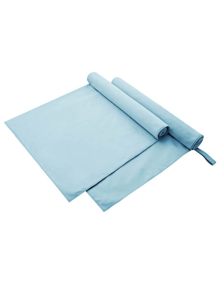 Asciugamani Sportivi 2 pcs Blu 180 x 90 cm