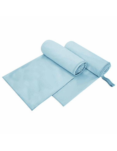 Asciugamani Sportivi 2 pcs Blu 200 x 100 cm