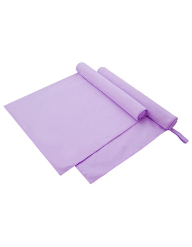 Asciugamani Sportivi 2 pcs Viola 180 x 90 cm
