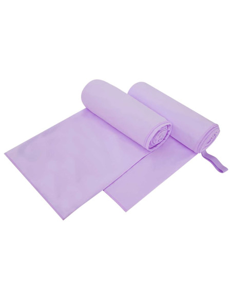 Asciugamani Sportivi 2 pcs Viola 200 x 100 cm