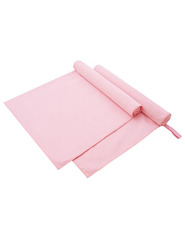 Asciugamani Sportivi 2 pcs Rosa 180 x 90 cm