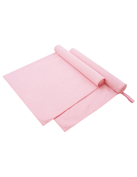 Asciugamani Sportivi 2 pcs Rosa 180 x 90 cm