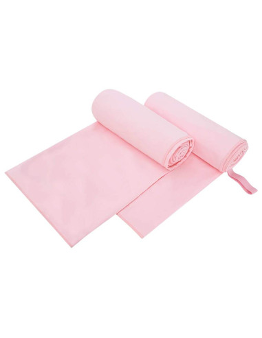 Asciugamani Sportivi 2 pcs Rosa 200 x 100 cm