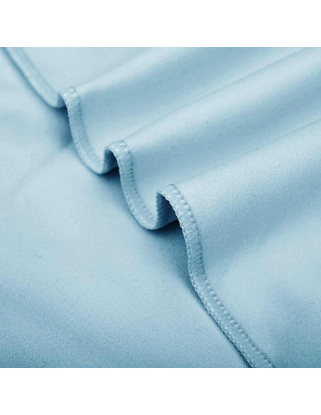 Set di Asciugamani Sportivi 2 pcs Blu Tessuto