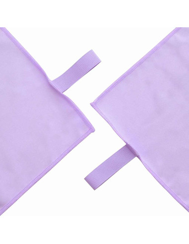 Set di Asciugamani Sportivi 2 pcs Viola Tessuto