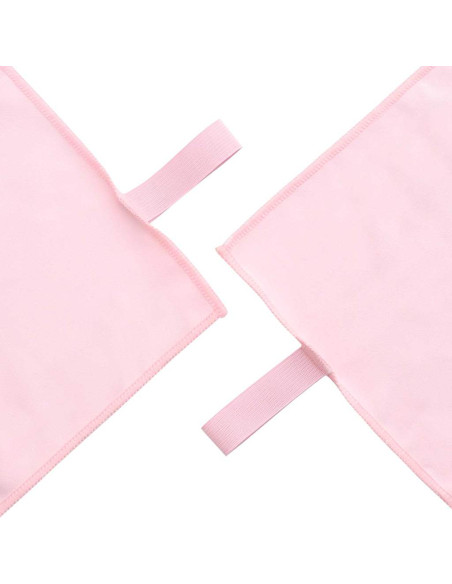 Set di Asciugamani Sportivi 2 pcs Rosa Tessuto