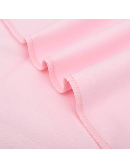 Set di Asciugamani Sportivi 2 pcs Rosa Tessuto