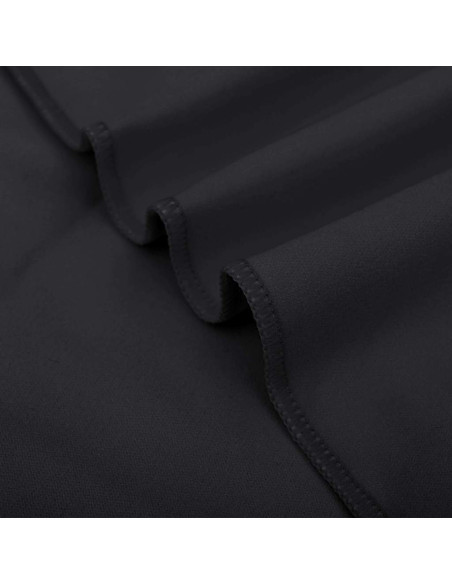 Set di Asciugamani Sportivi 3 pcs Nero Poliestere e poliammide