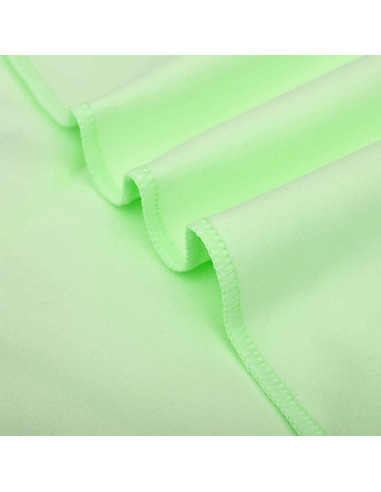 Set di Asciugamani Sportivi 3 pcs Verde Poliestere e poliammide