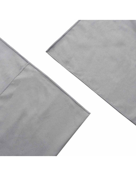 Asciugamani per Sedia Outdoor 2 pcs Grigio scuro 130 x 60 cm