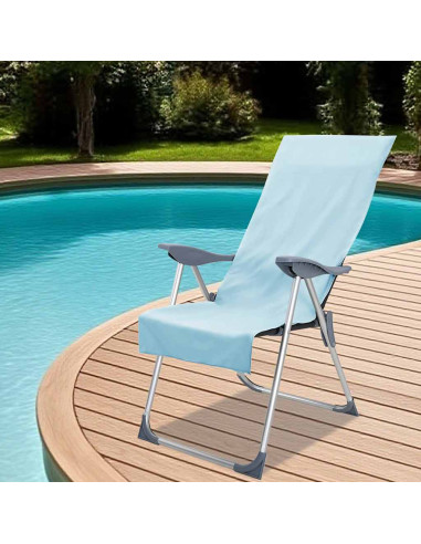 Asciugamani per Sedia Outdoor 2 pcs Verde 130 x 60 cm