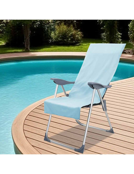 Asciugamani per Sedia Outdoor 2 pcs Verde 130 x 60 cm