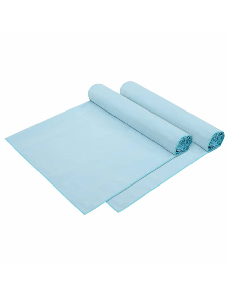 Asciugamani per lettino 2 pcs Blu 210 x 75 cm