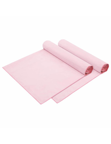 Asciugamani per lettino 2 pcs Rosa 210 x 75 cm