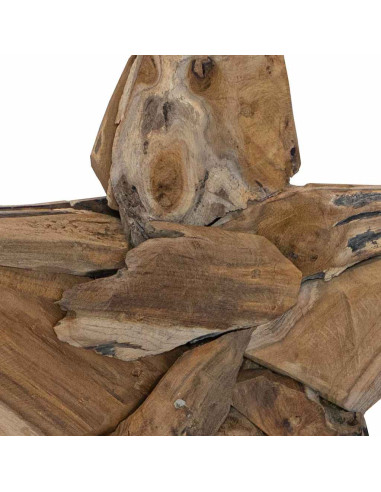 Stella di Natale Marrone 60 x 5 x 75 cm Legno di teak solido
