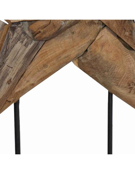 Stella di Natale Marrone 60 x 5 x 75 cm Legno di teak solido