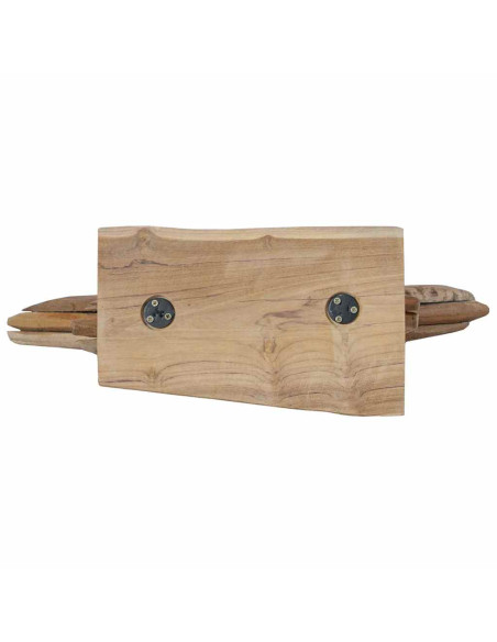 Stella di Natale Marrone 60 x 5 x 75 cm Legno di teak solido