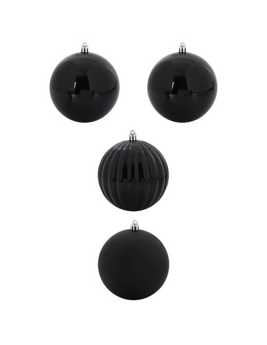 Set di Palle di Natale 4 pcs Nero