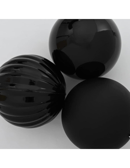 Set di Palle di Natale 3 pcs Nero