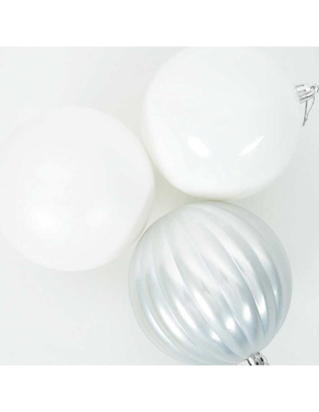 Set di Palle di Natale 4 pcs Bianco