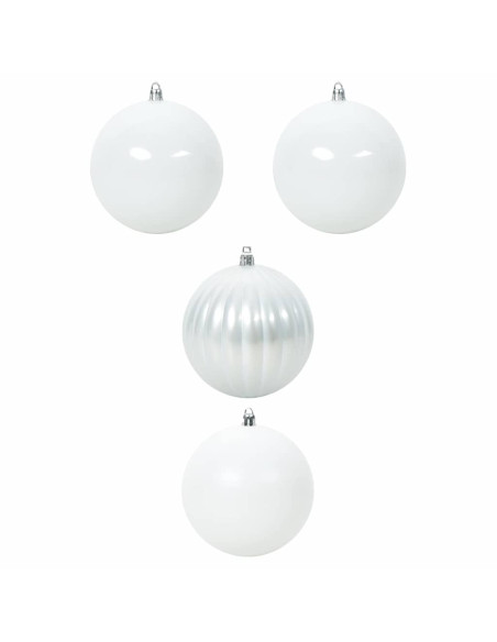 Set di Palle di Natale 4 pcs Bianco