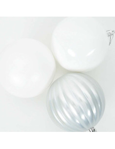 Set di Palle di Natale 3 pcs Bianco