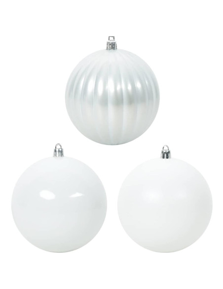 Set di Palle di Natale 3 pcs Bianco