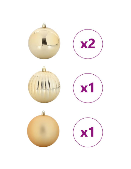 Set di Palle di Natale 4 pcs Oro