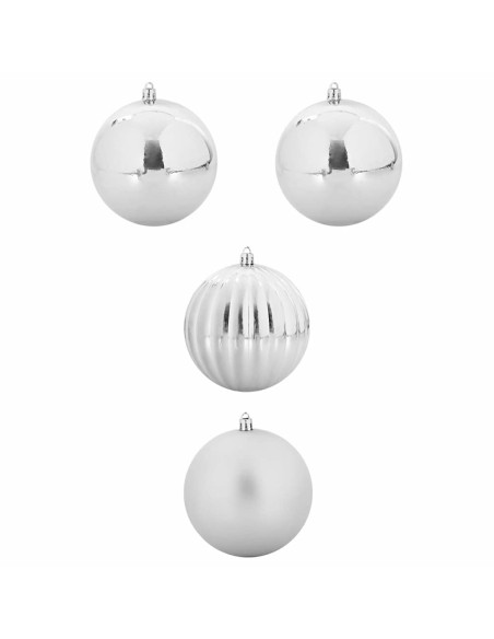Set di Palle di Natale 4 pcs Argento