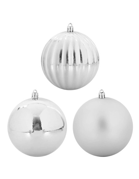 Set di Palle di Natale 3 pcs Argento