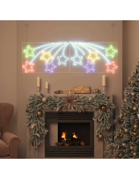 Stella di Natale con 432 LED Multicolore 180 x 57 cm PVC