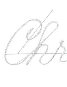 Insegna di Natale con 216 LED Rosso 99 x 55 x 13 cm Ferro