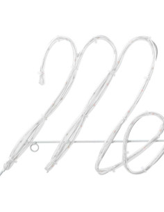 Insegna di Natale con 216 LED Rosso 99 x 55 x 13 cm Ferro 2