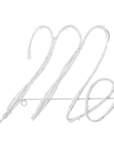 Insegna di Natale con 216 LED Rosso 99 x 55 x 13 cm Ferro