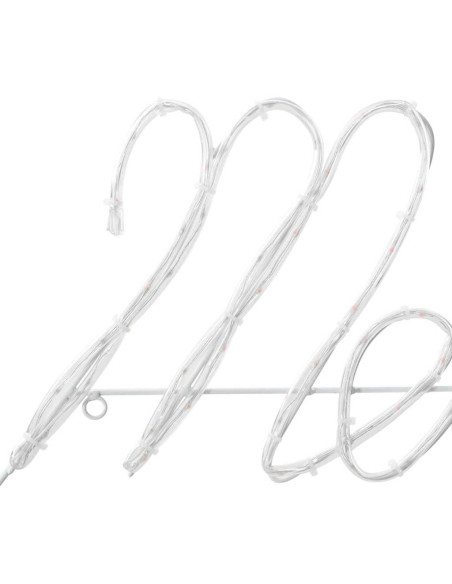 Insegna di Natale con 216 LED Rosso 99 x 55 x 13 cm Ferro