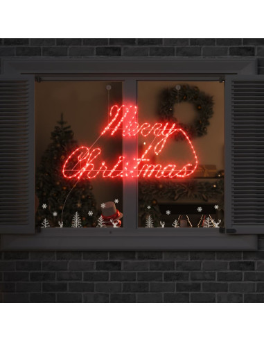 Insegna di Natale con 216 LED Rosso 99 x 55 x 13 cm Ferro