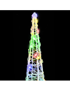 Albero di Natale 3 pcs Multicolore 20 x 20 x 80 cm Acrilico 2