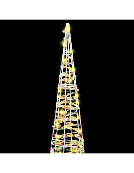 Albero di Natale 3 pcs Bianco caldo 20 x 20 x 80 cm PET