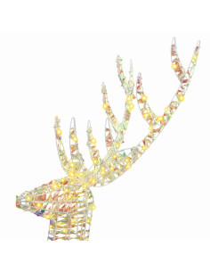 Renna 3D con 250 LED Bianco caldo 180 cm PET 2