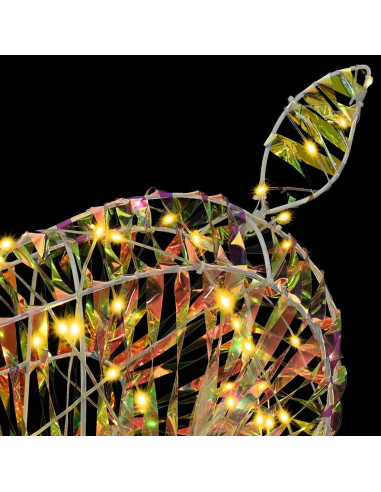 Renna 3D con 250 LED Bianco caldo 180 cm PET