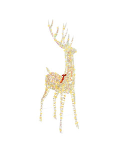 Renna 3D 250 LED Bianco caldo 96 x 40 x 180 cm PET 2