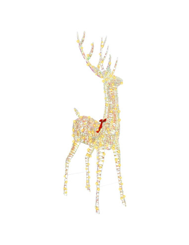 Renna 3D 250 LED Bianco caldo 96 x 40 x 180 cm PET