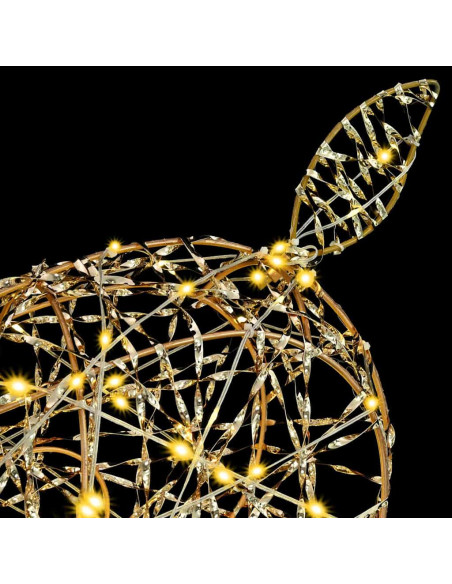 Renna 3D con 250 LED Bianco caldo 180 cm PET