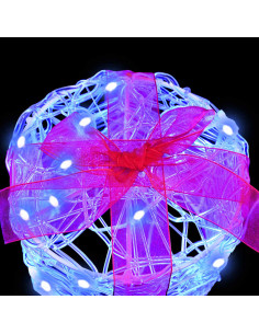 Decorazione Scatola Regalo 3 pcs Blu 20 x 20 x 21 cm Acrilico