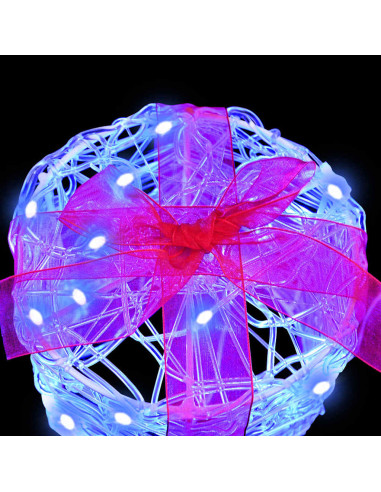 Decorazione Scatola Regalo 3 pcs Blu 20 x 20 x 21 cm Acrilico