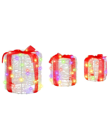 Decorazione Scatola Regalo 3 pcs colorato 20 x 20 x 21 cm