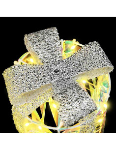 Decorazione Scatola Regalo con 60 LED 3 pcs Bianco caldo PET