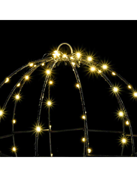 Palla con 96 LED Bianco caldo 30 cm Metallo Palla con 96 LED Bianco caldo 30 cm Metallo