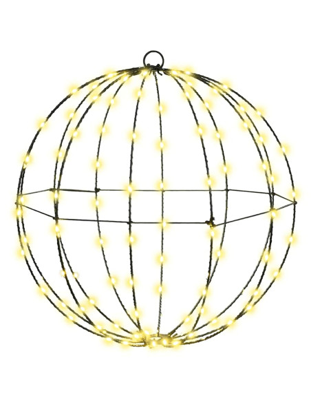 Palla con 120 LED Bianco caldo 40 cm Metallo Palla con 120 LED Bianco caldo 40 cm Metallo