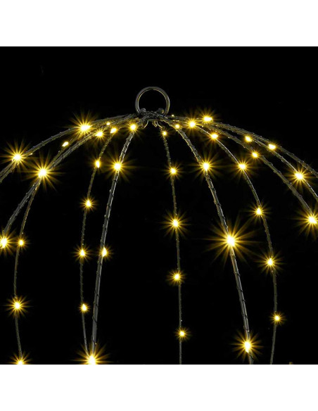 Palla con 192 LED Bianco caldo 60 cm Metallo Palla con 192 LED Bianco caldo 60 cm Metallo